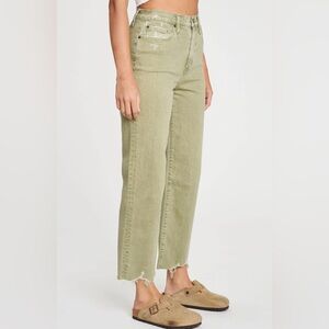 Daze Pleaser High Rise Wide Ankle Jeans